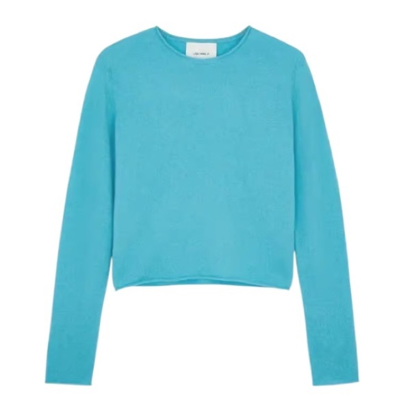 Lisa Yang Ida Cashmere Sweater NWT Amalfi Blue Organic Cashmere - Picture 4 of 13